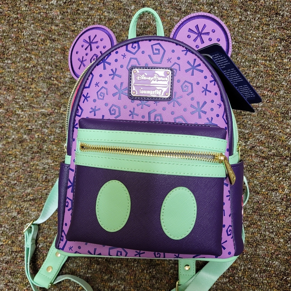 Disney Mickey the Main Attraction Loungefly Backpack Mad Tea Cups Party NWT